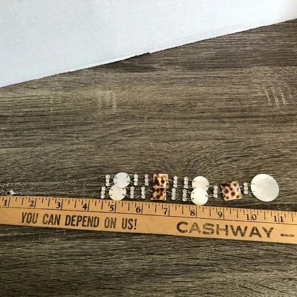 Fifth Avenue Collection  Rhinestone and Shell Necklace - Picture 7 of 8